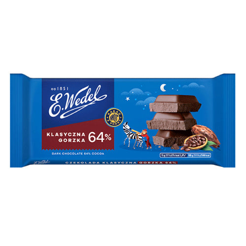 E. Wedel Dark Chocolate Bar 64%
